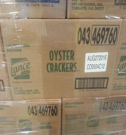 Snyder’s-Lance Is Issuing an Allergy Alert for Lance Oyster Crackers